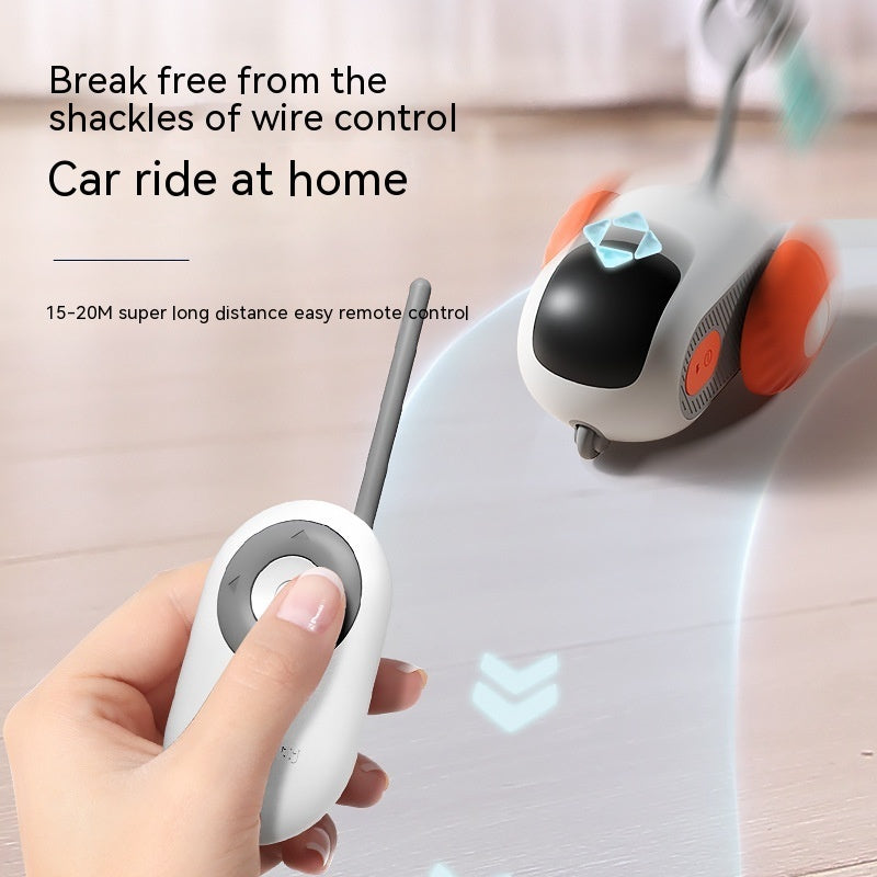 Remote Control Interactive Cat Car Toy – Automatic USB Charging Smart Chasing Toy for Cats