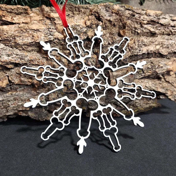 Christmas Tree Snowflake Hanging Pendant – Holiday Decoration Ornament | Pixel & Parcel Co.