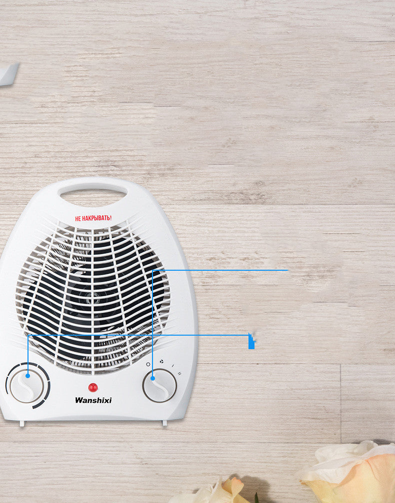 Mini Electric Space Heater — 3 Heat Settings, Mechanical Knob (220–240V)