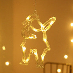 Star String Curtain Lights – LED Christmas Snowman & Tree Holiday Decoration | Pixel & Parcel Co.