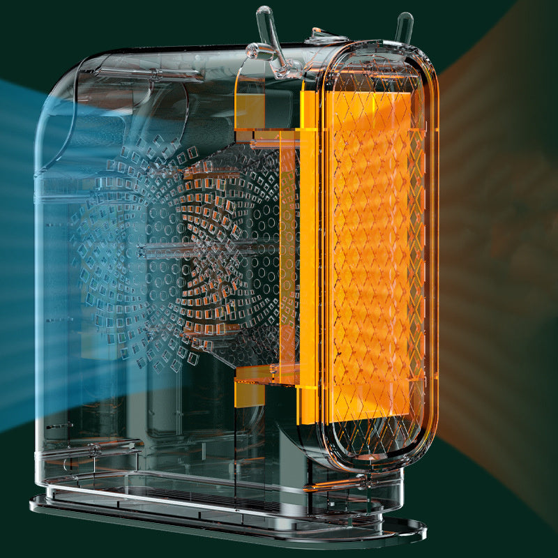 Desktop Mini Heater — 2 Heat Settings, Mechanical Knob (220V/50Hz)