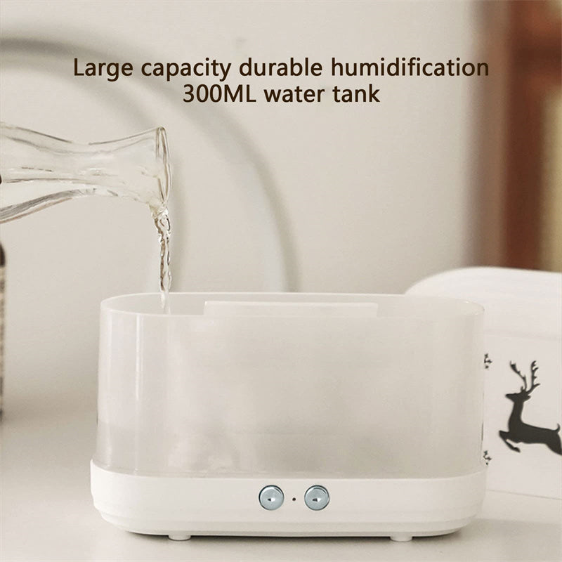 Elk Flame Humidifier Diffuser – Silent Household Atmosphere Lamp, Christmas Home Decoration