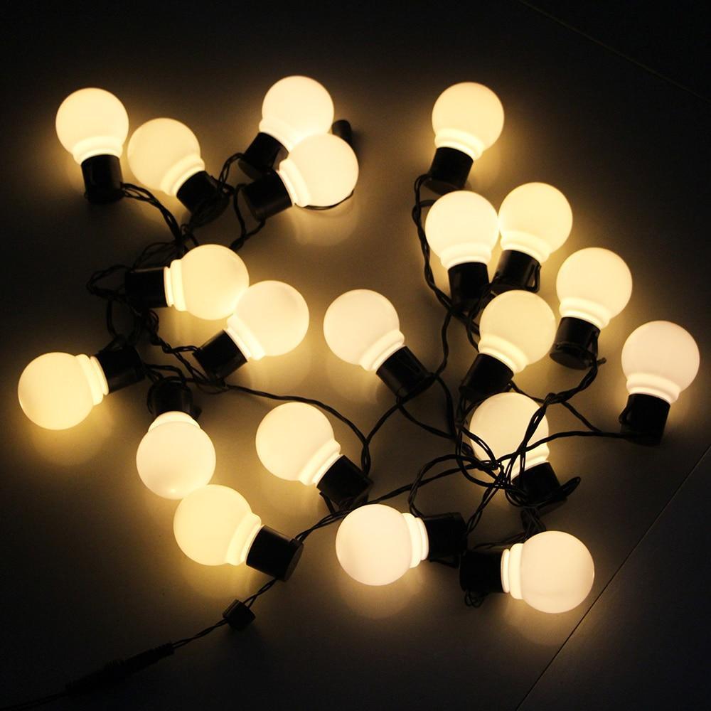 LED Bulb Christmas String Lights – Star Curtain Holiday Lights 6m (20 Bulbs) | Pixel & Parcel Co.