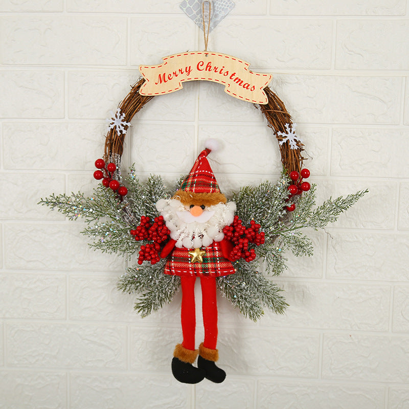 Christmas Decorations Garland Wreath – 30CM Handmade Holiday Ornament (Variety Styles) | Pixel & Parcel Co.