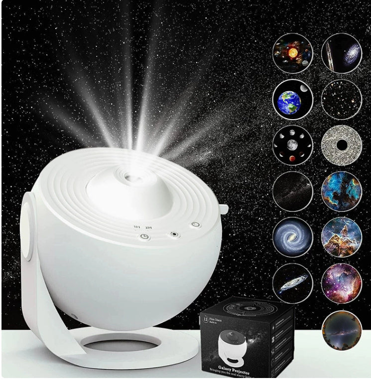 Night Light Galaxy Projector 360° Rotating Starry Sky Planetarium Lamp – Kids Bedroom, Valentines & Wedding Decoration