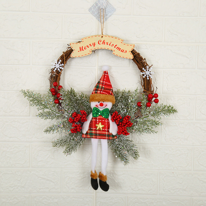 Christmas Decorations Garland Wreath – 30CM Handmade Holiday Ornament (Variety Styles) | Pixel & Parcel Co.