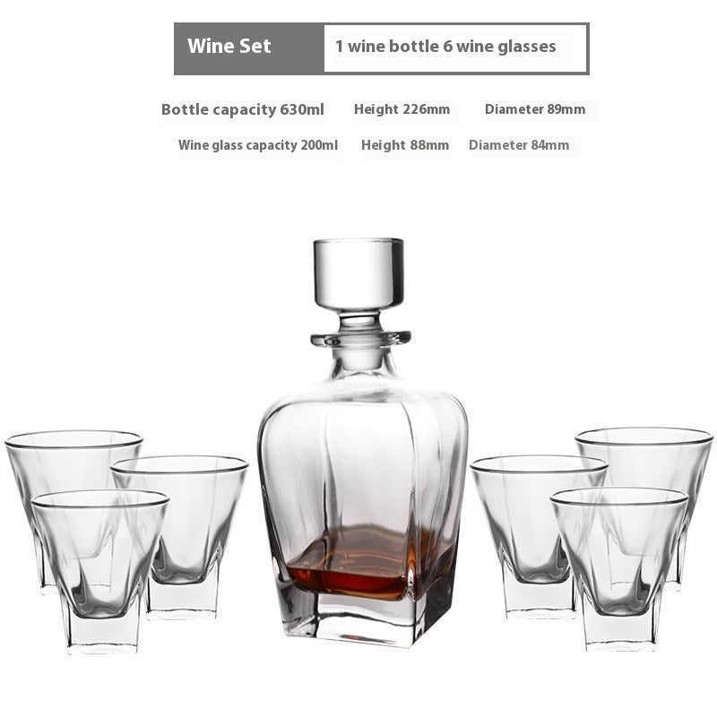 Creative Whiskey Glass Set – Flowering Crystal Liquor Glasses (201–300ml)