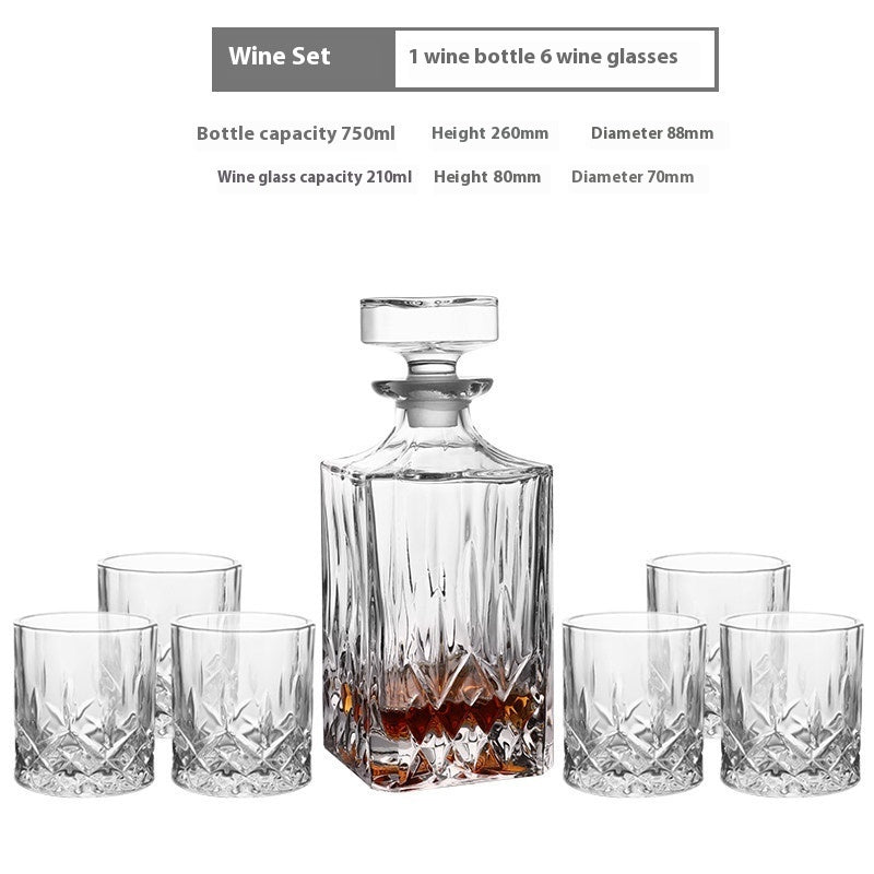 Creative Whiskey Glass Set – Flowering Crystal Liquor Glasses (201–300ml)