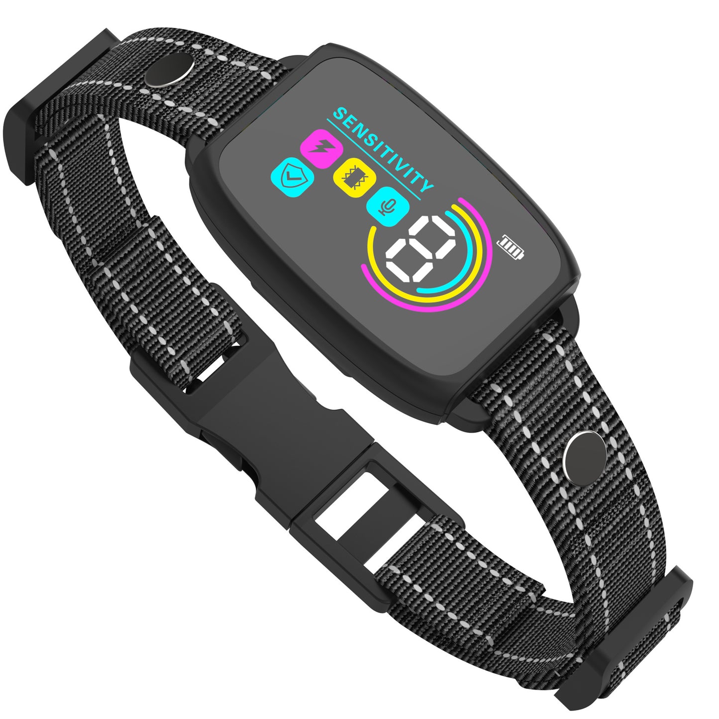 Smart Automatic Anti-Barking Dog Collar – Rechargeable Bark Stopper with HD Display & Waterproof Design