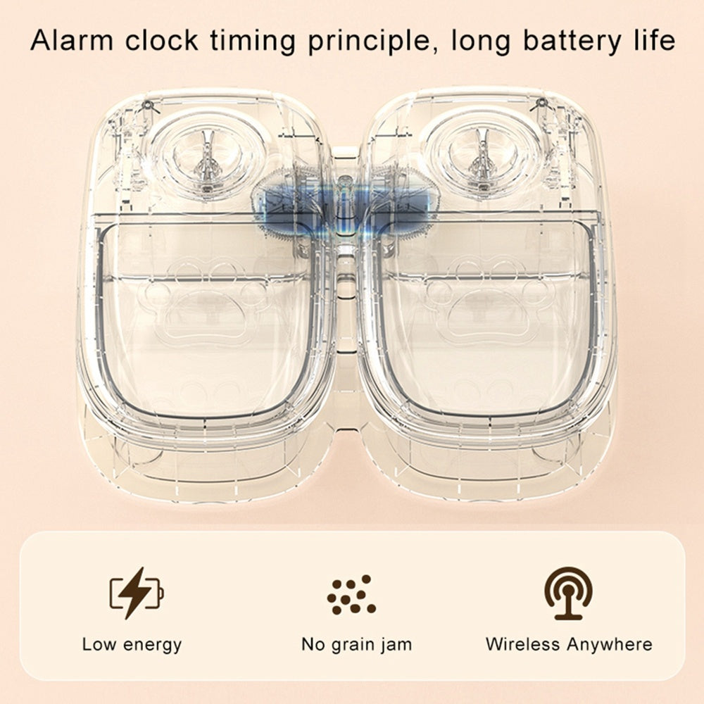 Automatic Pet Feeder – Smart Food Dispenser with Timer & Stainless Steel Bowl for Cats & Dogs