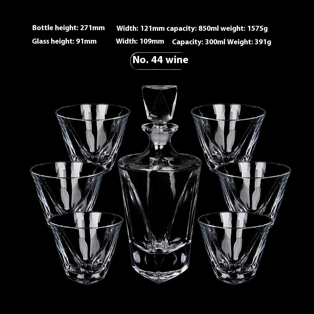 Creative Whiskey Glass Set – Flowering Crystal Liquor Glasses (201–300ml)