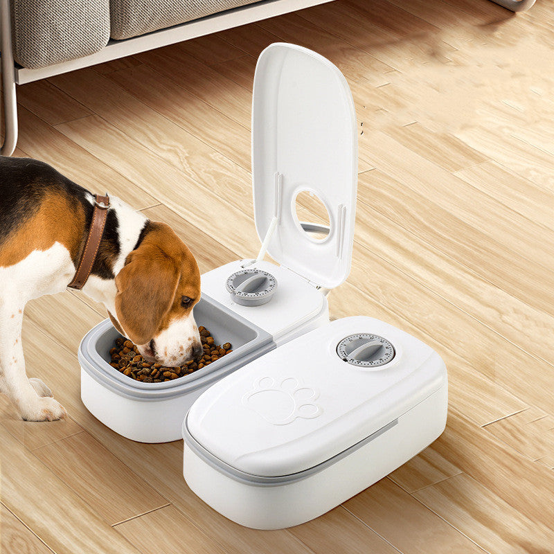 Automatic Pet Feeder – Smart Food Dispenser with Timer & Stainless Steel Bowl for Cats & Dogs