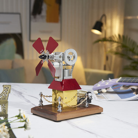 Power Big Windmill Generator Model – External Combustion Engine Physics Puzzle Educational Gift