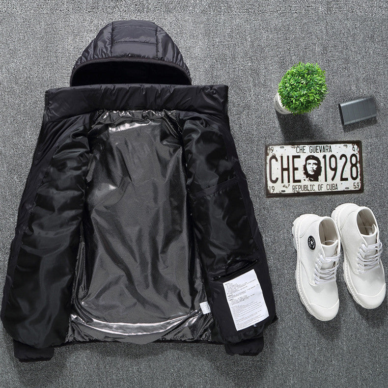 USB Heated Jacket — Men’s Thermal Cotton Coat with Heating Vest