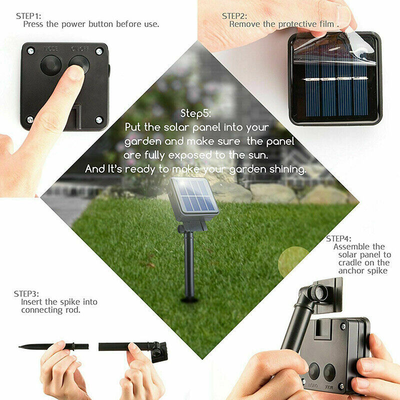 12M LED Solar Powered Retro Bulb String Lights – Outdoor Garden Fairy Ball Lamps