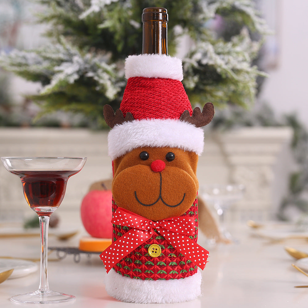 Christmas Wine Bottle Socks – Festive Holiday Decorations