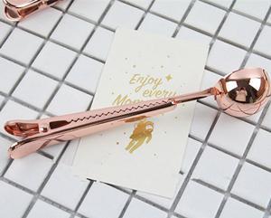 Coffee Clip Spoon — Stainless Steel Scoop & Bag Sealer