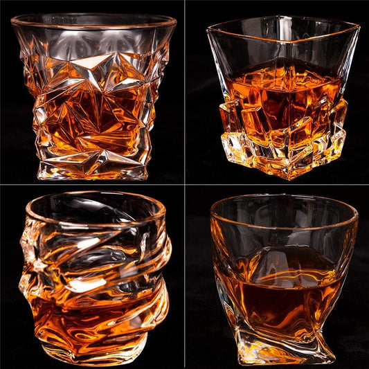 “Crystal Whiskey Glass – Durable Elegant Cup with Smooth Mouth and Thickened Base”