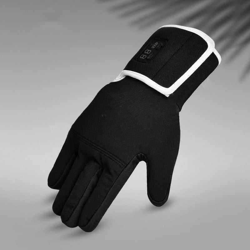 Heated Touch Screen Gloves – Intelligent Temperature Control Winter Gloves (Black)