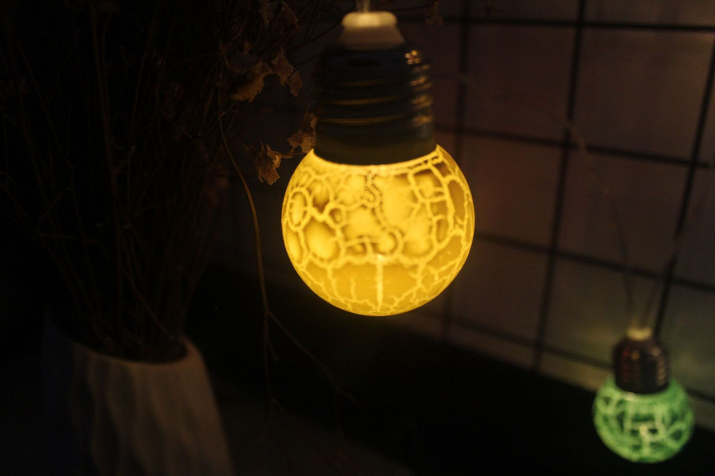 LED Lights String with Cracked Bulbs – Festive Holiday Decorations | Pixel & Parcel Co.