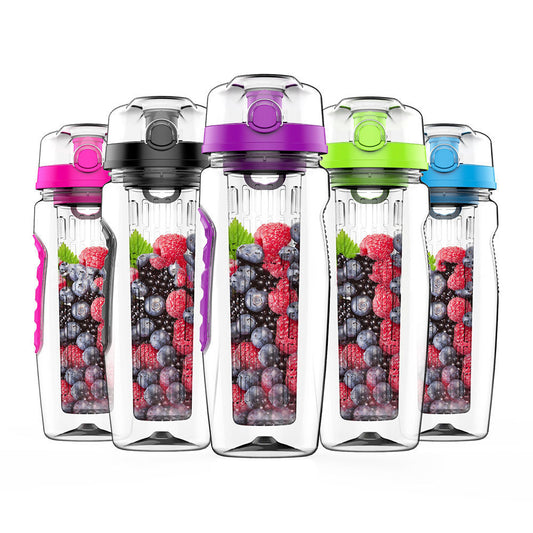 fruit infuser juice shaker bottle portable sports camping hiking gym water bottle