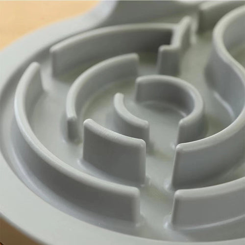 Interactive Pet Food Bowl – Puppy Slow Feeder Puzzle Toy with Rotating Top & No-Slip Base