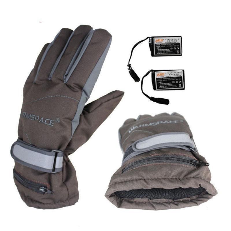 “Rechargeable heated winter gloves – thermal gloves with adjustable heat settings for outdoor use”