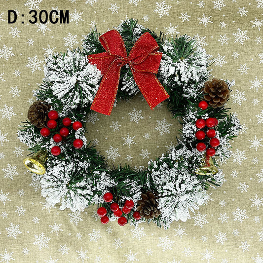 Handmade Christmas Festival Wreath – 20cm, 30cm & 40cm semi-mechanical holiday decoration by Pixel & Parcel Co. UK