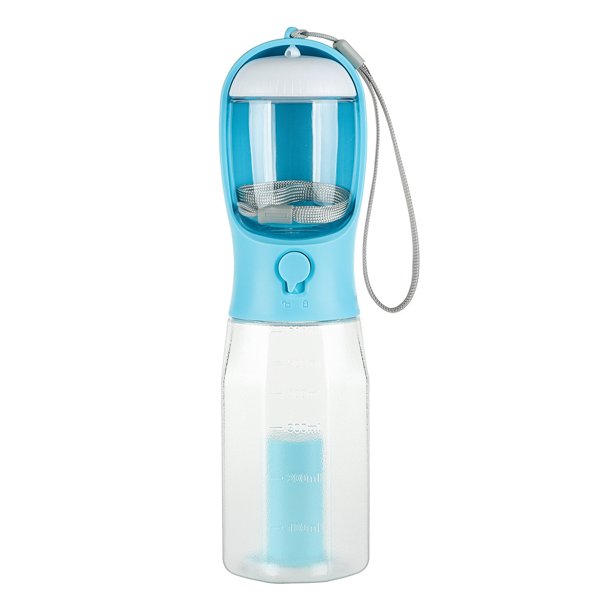 Portable 3-in-1 Pet Water Bottle & Food Feeder with Poop Bag Dispenser – Leak-Proof Dog & Cat Travel Bottle