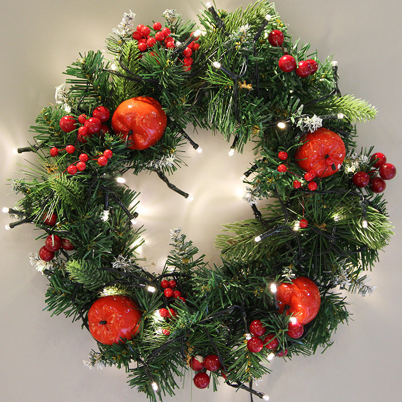 New Style Handmade Christmas Wreath – 30CM Plastic Holiday Decoration | Pixel & Parcel Co.