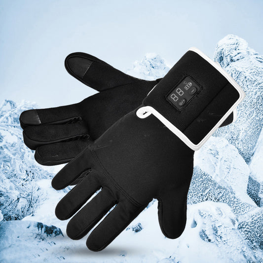 “Heated Touch Screen Gloves – Intelligent Temperature Control Winter Gloves with LED Display”