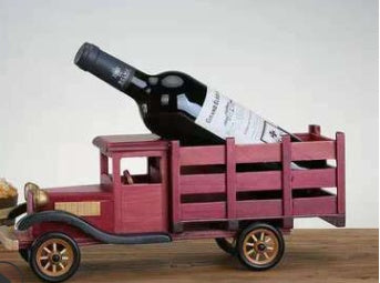 Truck Wooden Wine Rack – Handmade Creative Bottle Holder