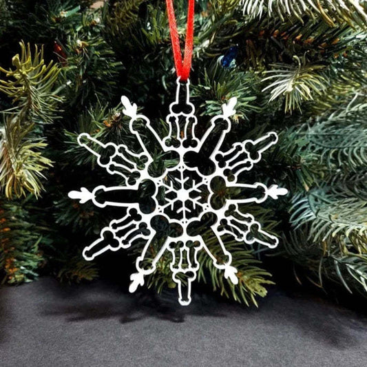Christmas tree hanging snowflake pendant ornament festive holiday decoration