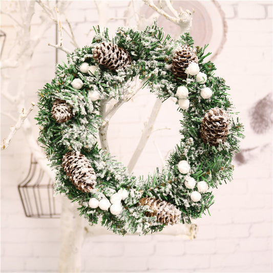 30cm Simple Christmas Wreath – Festive holiday door decoration by Pixel & Parcel Co. UK