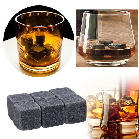“Natural Whiskey Stones – Reusable Chilling Stones for Whiskey, Wine & Cocktails”