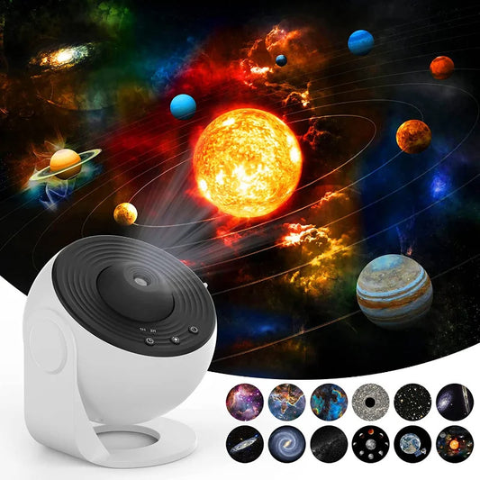 Galaxy Projector Night Light – 360° Rotating Starry Sky Planetarium Lamp for Kids Bedroom & Romantic Decor