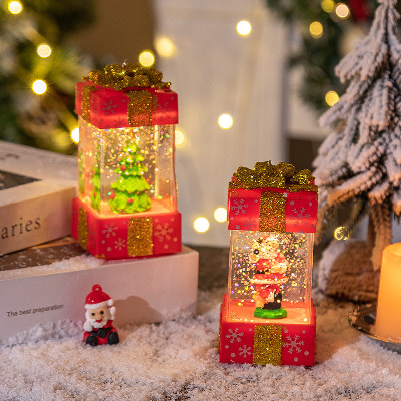 Crystal Ball Christmas Gift Box Lights – Festive Holiday Decoration