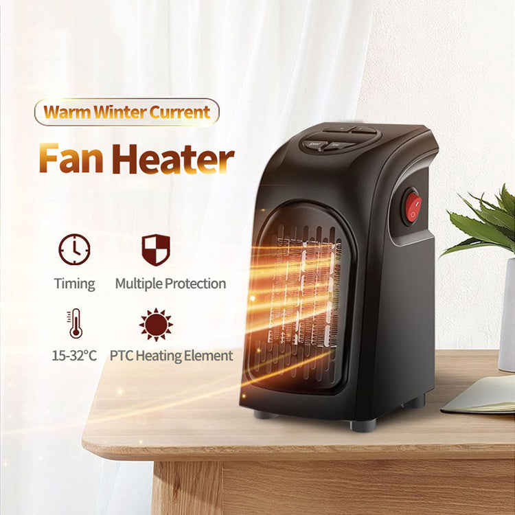 “Mini portable ceramic air heater fan – electric room heater for home, office, and camping”