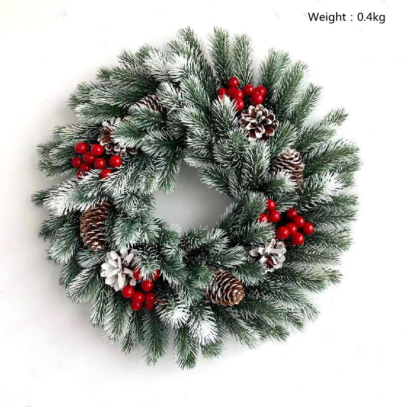 Warm light decorative wreath 40cm
