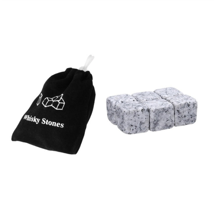 Natural Whiskey Stones – Reusable Chilling Stones for Whiskey, Wine & Cocktails