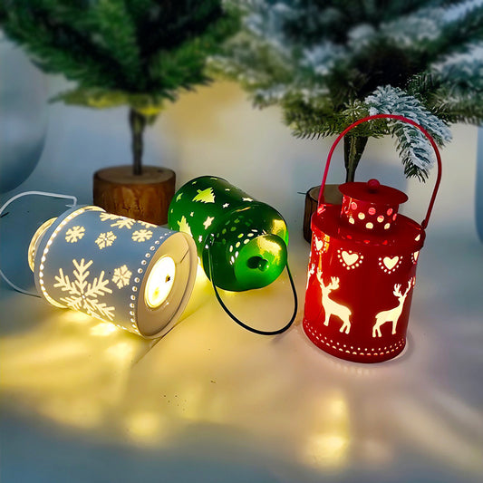 Christmas LED Candle Lanterns – Nordic Style Electronic Flameless Candles Holiday Decoration