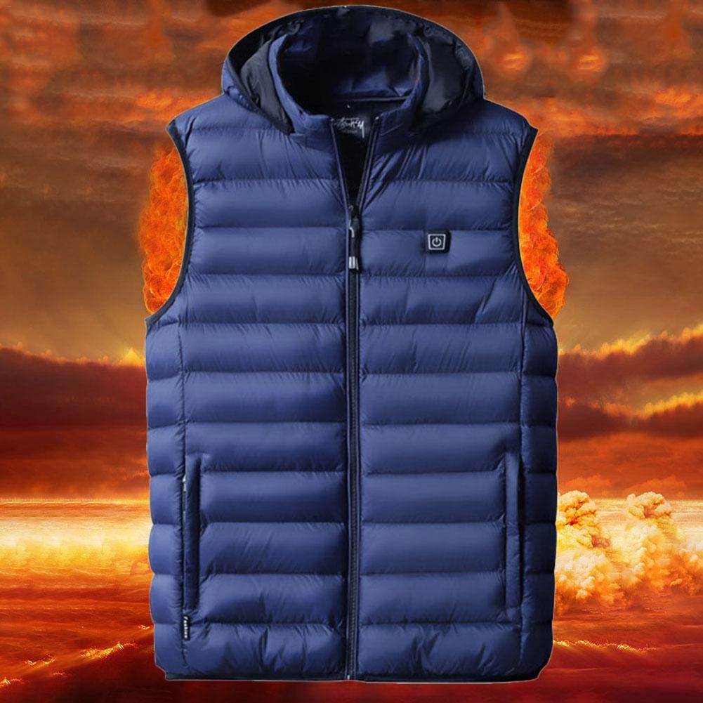 “Rechargeable heated cotton vest – thermal electric winter vest for men and women”