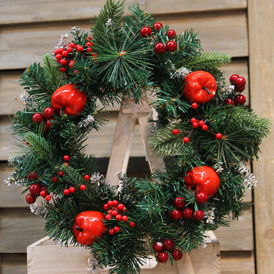 30cm Handmade Plastic Christmas Wreath – New style holiday decoration by Pixel & Parcel Co. UK