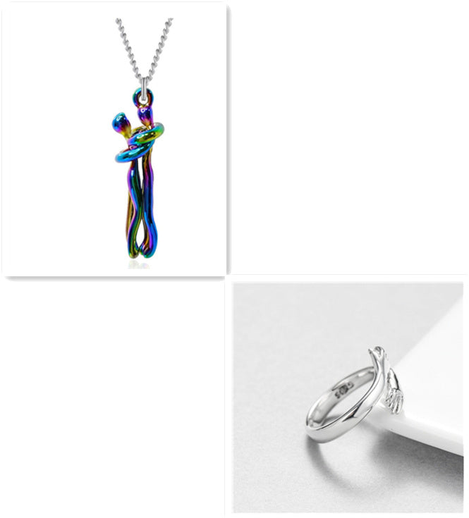 The Love Hug Necklace is the perfect gift for couples – elegant, unisex, and full of meaning.