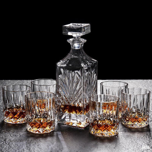 “Crystal Whiskey Glass Set – European Style Large Capacity 1000ml+ Whiskey Glasses”