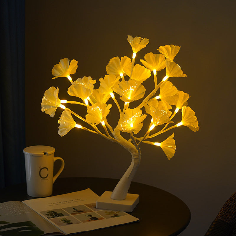 LED Christmas Party Decorative Lights – 45cm Glowing Fibre Optic Tree Lamp | Pixel & Parcel Co.