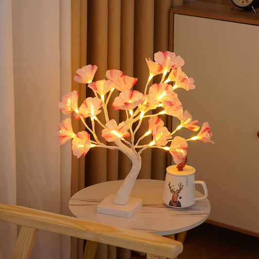 45cm Glowing Fibre Optic Christmas Tree Lamp – LED festive party decoration by Pixel & Parcel Co. UK