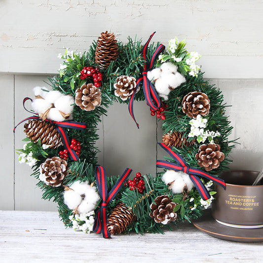 Luxury Christmas Wreath Ornaments – 30cm & 40cm festive door decorations by Pixel & Parcel Co. UK