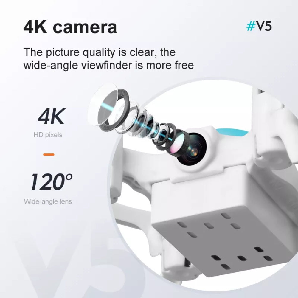 4DRC V5 Mini RC Drone for Kids & Beginners — 720P HD Wide-Angle Camera