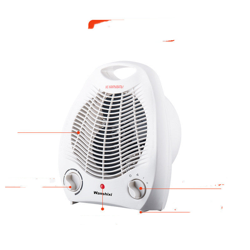Mini Electric Space Heater — 3 Heat Settings, Mechanical Knob (220–240V)